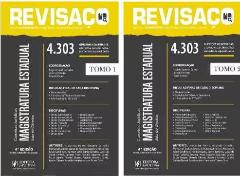 Revisaço Magistratura Estadual Tomo 1 & 2 – 4.303 Questões 2016