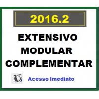 CURSO PARA CONCURSO EXTENSIVO COMPLEMENTAR CARREIRAS JURÍDICAS TEORIA + QSJ REGULAR DAMÁSIO 2016