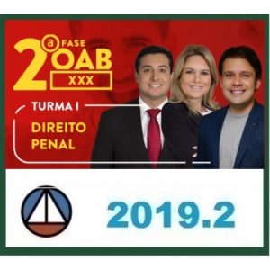 CURSO DE DIREITO PENAL PARA A OAB 2ª FASE – XXX EXAME DE ORDEM UNIFICADO PROFS. CRISTIANE DUPRET ALEXANDRE ZAMBONI E PAULO MACHADO – TURMA I CERS 2019.2