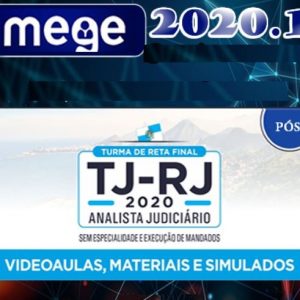 TJ-RJ – Tribunal de Justiça do Rio de Janeiro (Analista Judiciário – sem especialidade e execução de mandados) Mege 2020.1